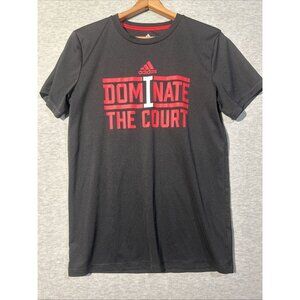 Adidas Climalite Boys "Dominate The Court T Shirt Youth XLarge Basketball Tee